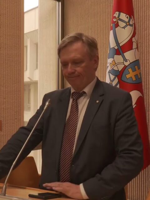2025-06-05 Lietuvos Nepriklausomybės Akto signataro Zigmo Vaišvilos spaudos konferencija 2/2